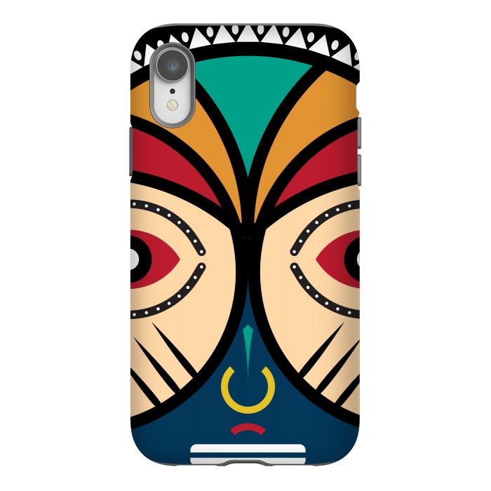 iPhone Xr StrongFit Pende tribal Mask by TMSarts