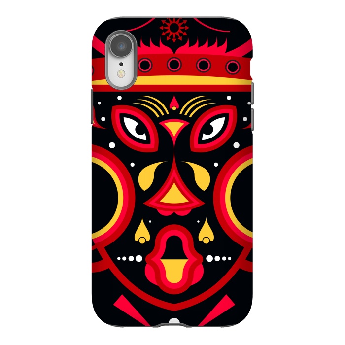 iPhone Xr StrongFit ceremonial tribal mask by TMSarts