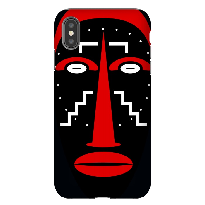iPhone Xs Max StrongFit Ligbi tribal Mask by TMSarts