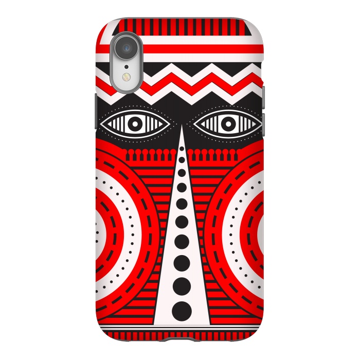 iPhone Xr StrongFit illuminati tribal mask by TMSarts
