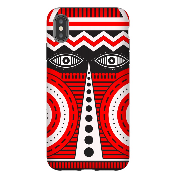 iPhone Xs Max StrongFit illuminati tribal mask by TMSarts