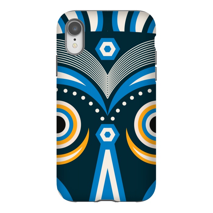 iPhone Xr StrongFit lulua tribal mask by TMSarts