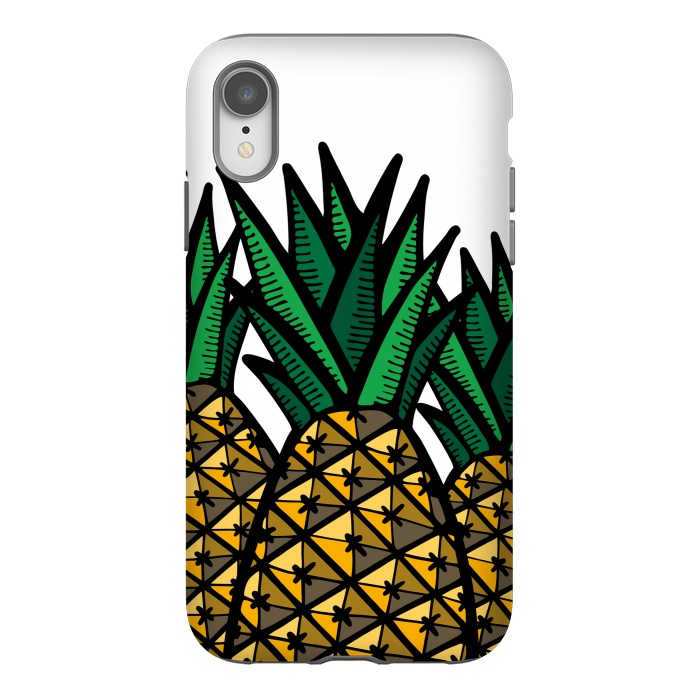 iPhone Xr StrongFit Pineapple Field by Majoih
