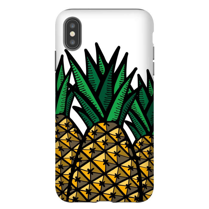 iPhone Xs Max StrongFit Pineapple Field by Majoih