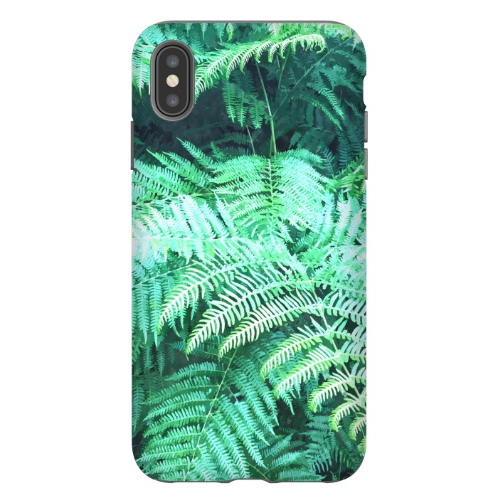 iPhone Xs Max StrongFit Fern Tropical Leaves by Alemi