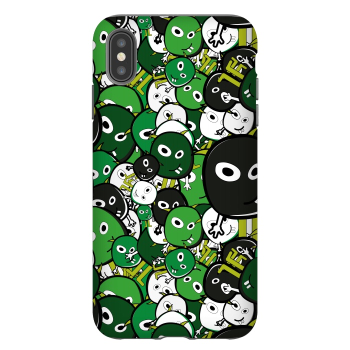 iPhone Xs Max StrongFit green monsters by TMSarts