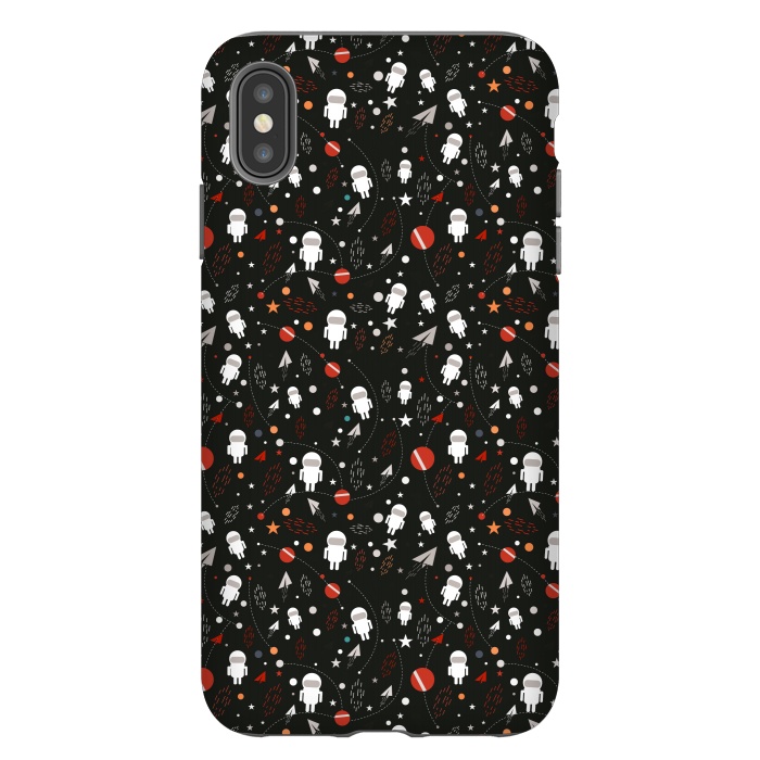 iPhone Xs Max StrongFit cartoon space pattern by TMSarts