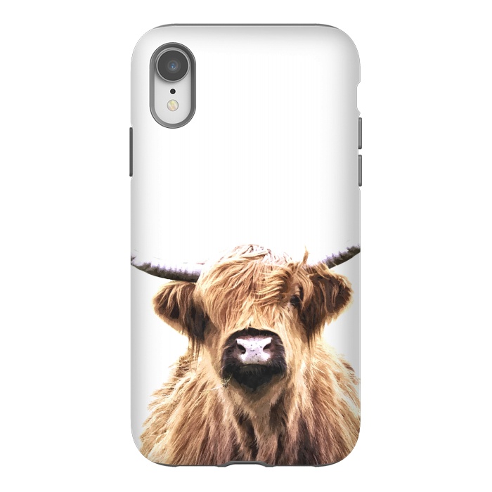 iPhone Xr StrongFit Highland Cow Portrait by Alemi