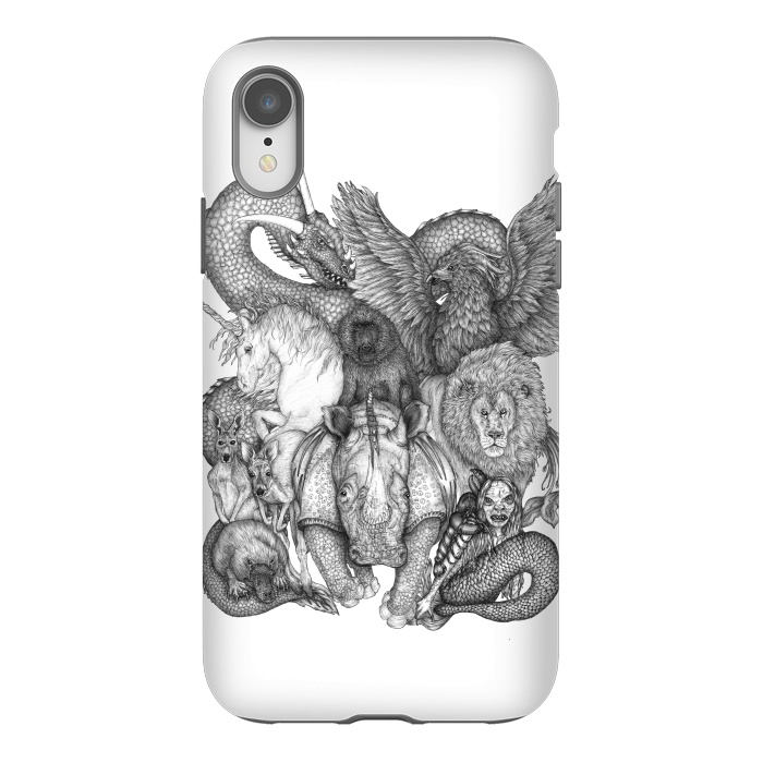 iPhone Xr StrongFit The Impossible Menagerie by ECMazur 