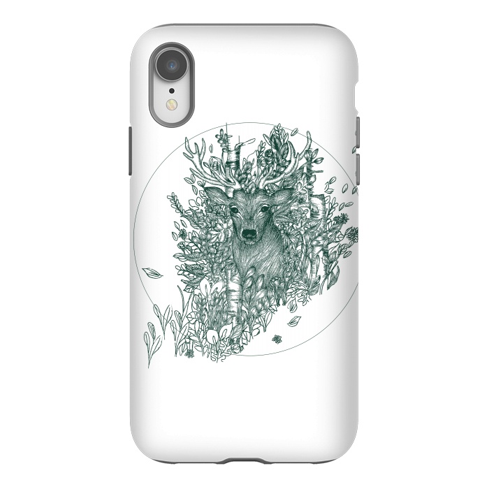 iPhone Xr StrongFit Stag and Forest by ECMazur 