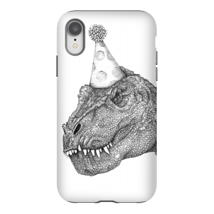iPhone Xr StrongFit Party Dinosaur by ECMazur 