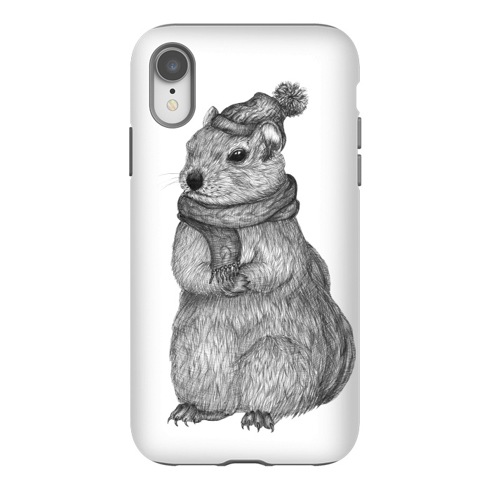 iPhone Xr StrongFit Chilly Chipmunk by ECMazur 