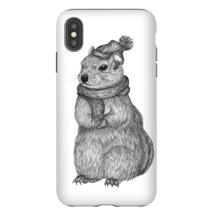iPhone Xs Max StrongFit Chilly Chipmunk by ECMazur 