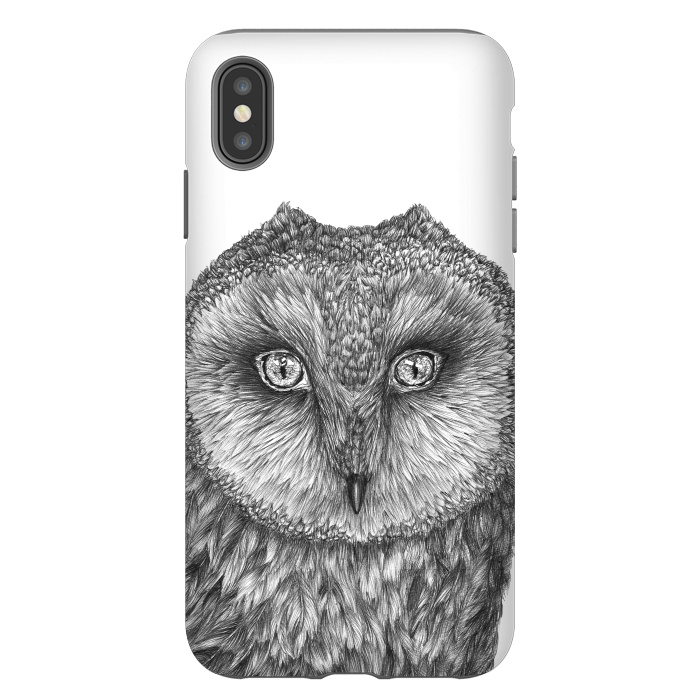 iPhone Xs Max StrongFit Little Barn Owl by ECMazur 