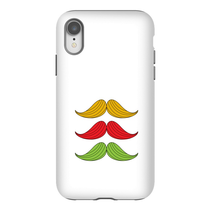 iPhone Xr StrongFit mustache colors by TMSarts