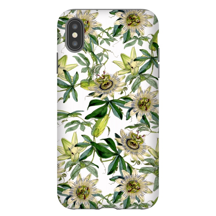 iPhone Xs Max StrongFit Vintage Passiflora Pattern by  Utart