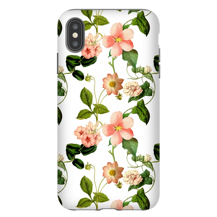 iPhone Xs Max StrongFit Lovely vintage flower pattern by  Utart