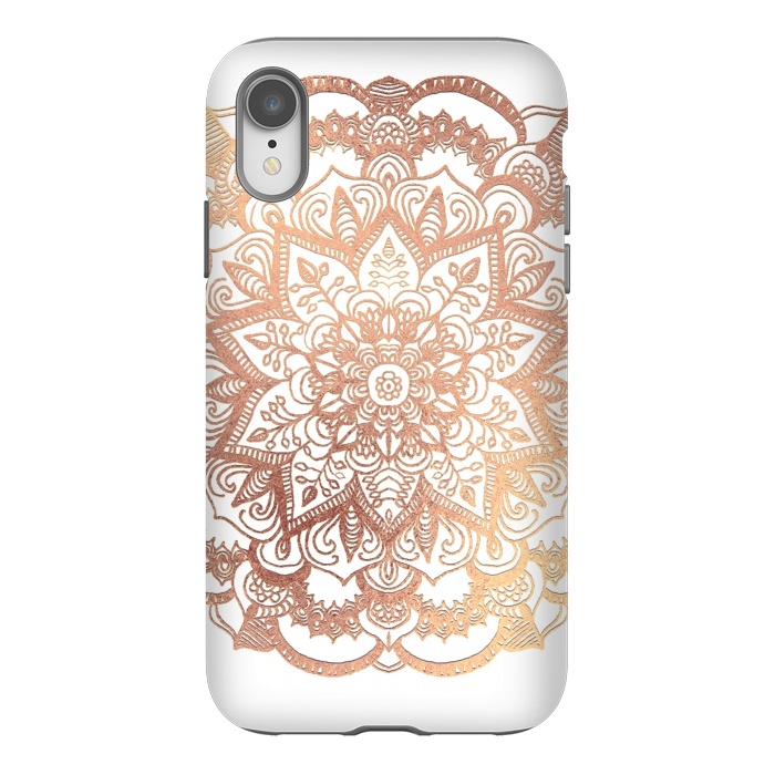 iPhone Xr StrongFit Mandala Rose-Gold Shine by ''CVogiatzi.
