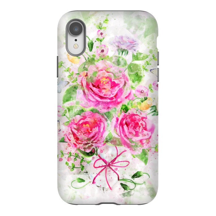 iPhone Xr StrongFit Camellias Bouquet by Creativeaxle