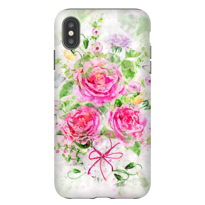 iPhone Xs Max StrongFit Camellias Bouquet by Creativeaxle