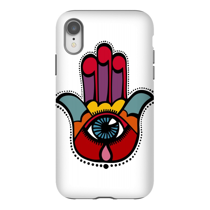 iPhone Xr StrongFit Pop Hamsa by Majoih