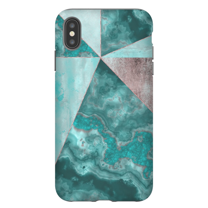 iPhone Xs Max StrongFit Rosegold And Gemstone Collage 2 by Andrea Haase