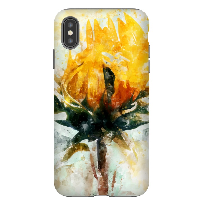 iPhone Xs Max StrongFit Born in Sunflower by Creativeaxle