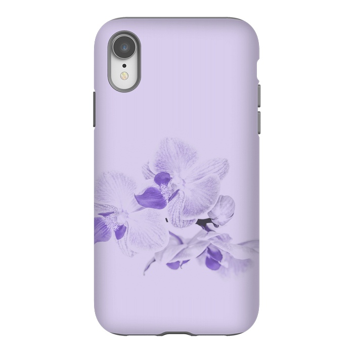 iPhone Xr StrongFit Purple Orchid Flower by Andrea Haase