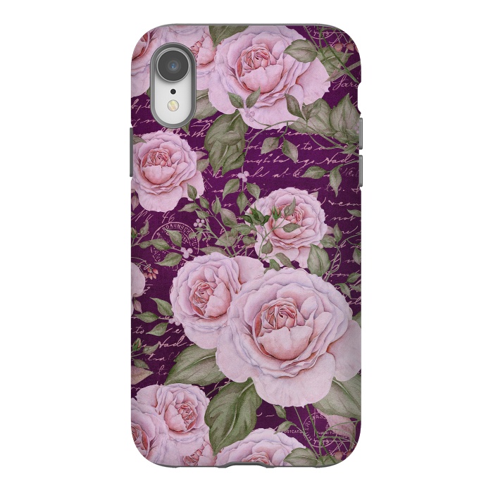 iPhone Xr StrongFit Nostalgic Rose PAttern by Andrea Haase