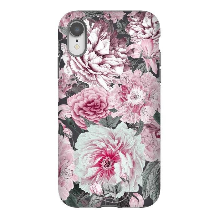 iPhone Xr StrongFit Romantic Vintage Flower Pattern by Andrea Haase