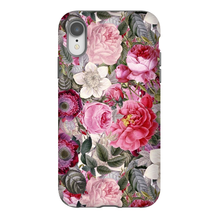 iPhone Xr StrongFit Luxuriantly Vintage Flower Pattern by  Utart