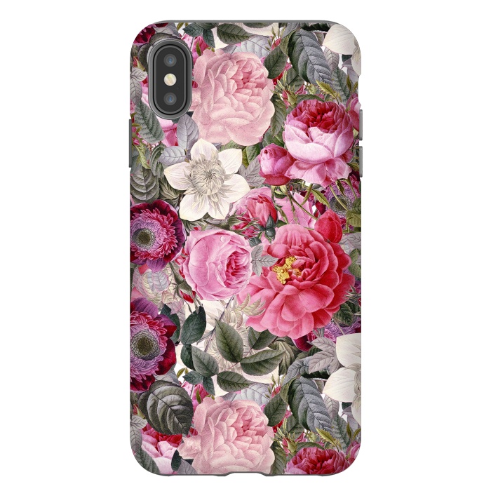 iPhone Xs Max StrongFit Luxuriantly Vintage Flower Pattern by  Utart