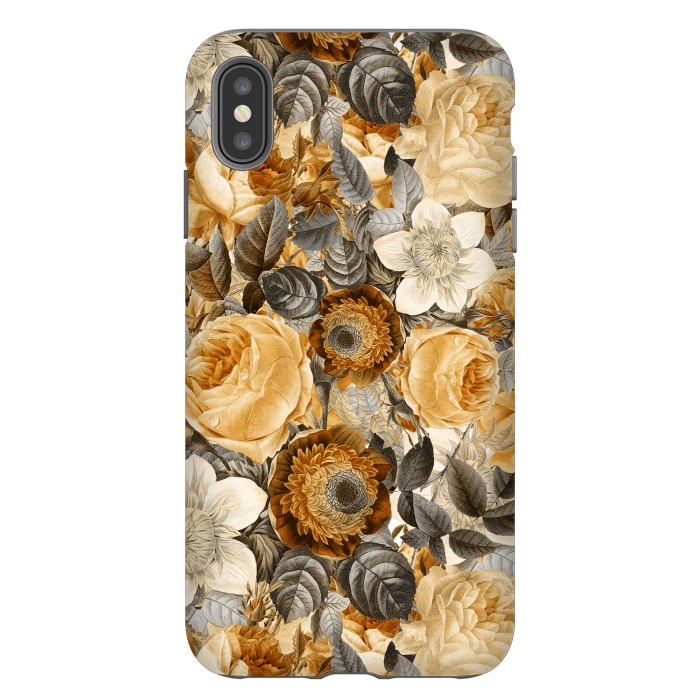 iPhone Xs Max StrongFit luxuriantly gold vintage floral pattern by  Utart