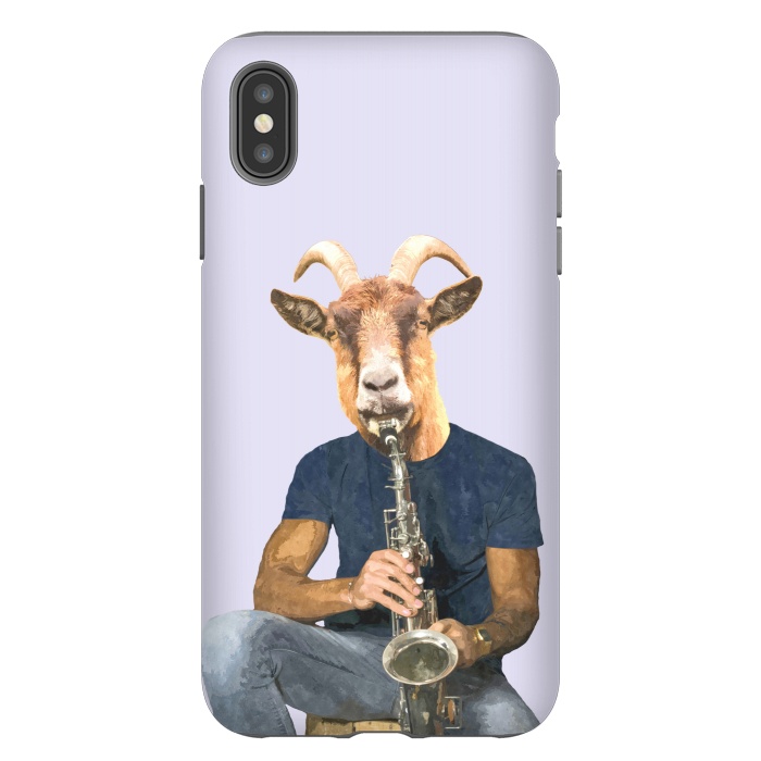 iPhone Xs Max StrongFit Goat Musician Illustration by Alemi