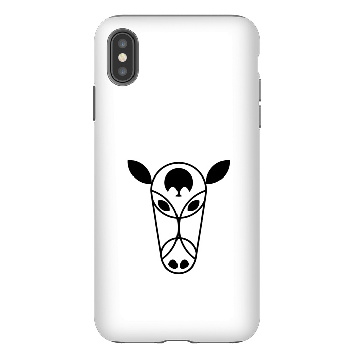iPhone Xs Max StrongFit Bull Head by TMSarts