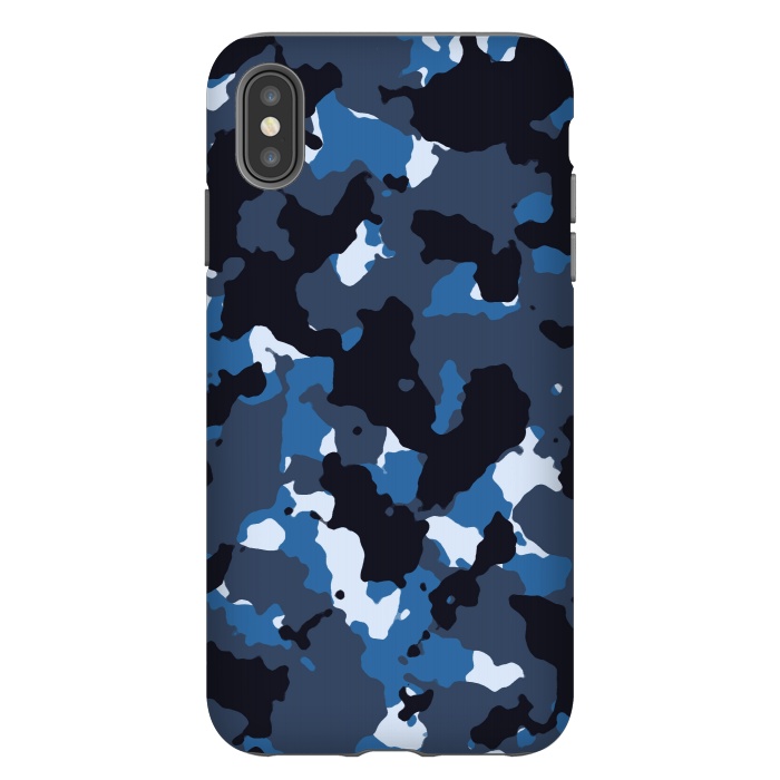 iPhone Xs Max StrongFit Blue Camo by TMSarts