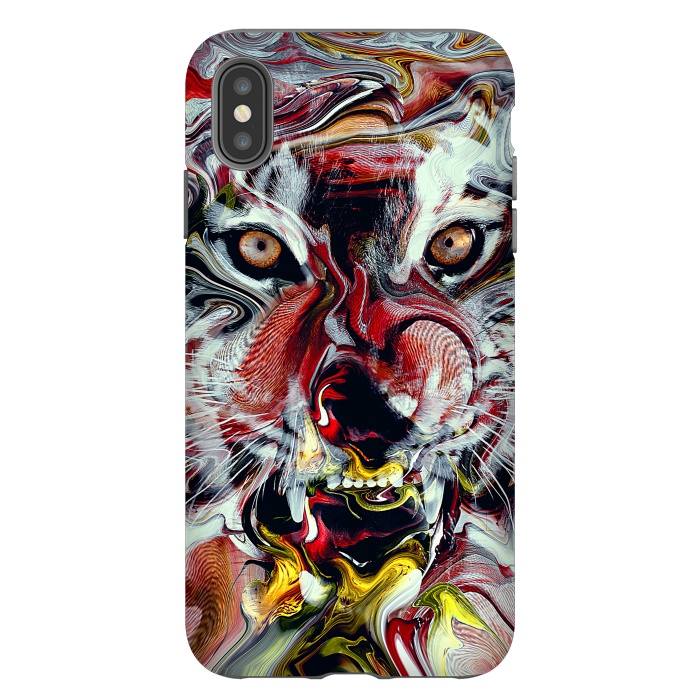 iPhone Xs Max StrongFit Tiger Abstract by Riza Peker