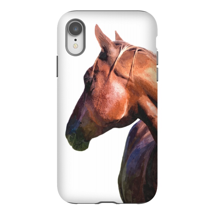 iPhone Xr StrongFit Horse Portrait by Alemi