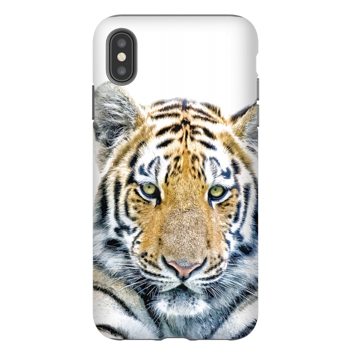 iPhone Xs Max StrongFit Tiger Portrait by Alemi