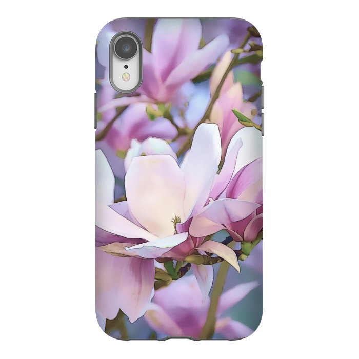 iPhone Xr StrongFit Magnolia Flower In Full Bloom by Andrea Haase
