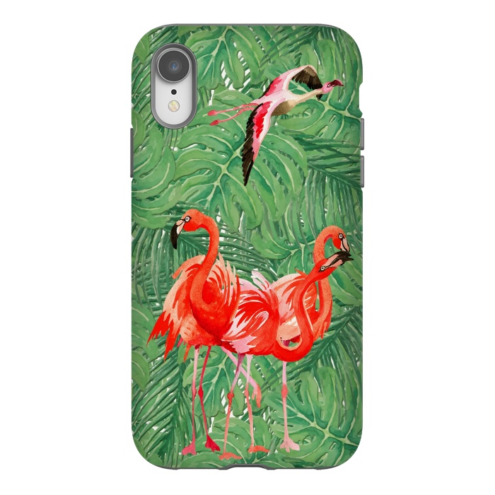 iPhone Xr StrongFit Flamingo Jungle  by  Utart