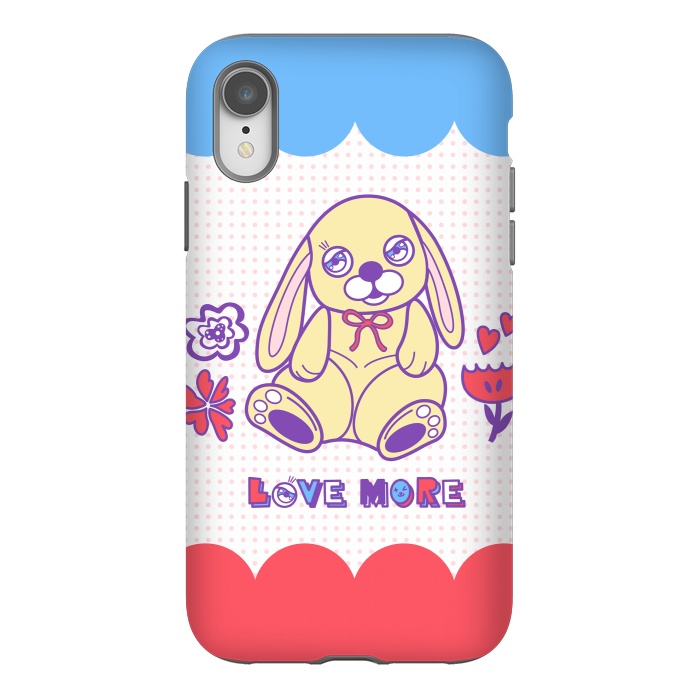 iPhone Xr StrongFit CUTIE RABBIT by Michael Cheung