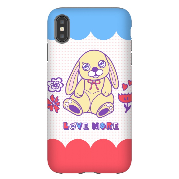 iPhone Xs Max StrongFit CUTIE RABBIT by Michael Cheung