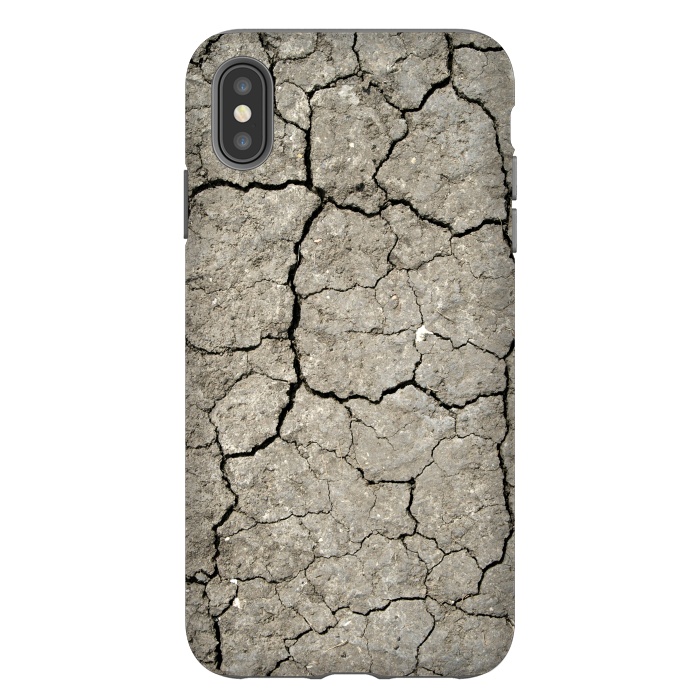 iPhone Xs Max StrongFit Dried-out Cracked Soil by Andrea Haase