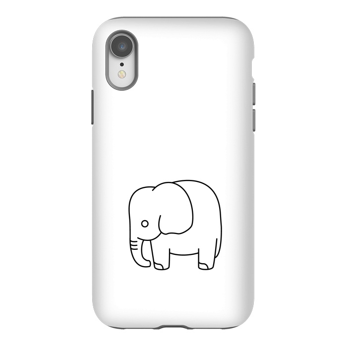 iPhone Xr StrongFit little baby elephant by TMSarts