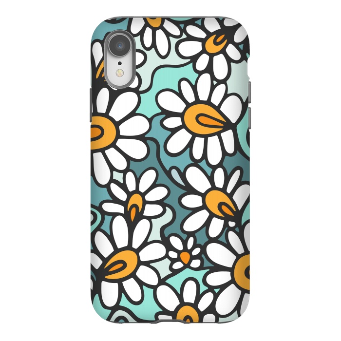 iPhone Xr StrongFit Daisies by Majoih
