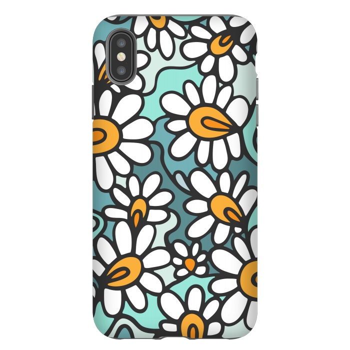 iPhone Xs Max StrongFit Daisies by Majoih