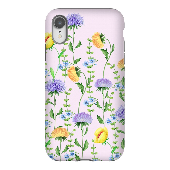 iPhone Xr StrongFit Aster Flora by Creativeaxle