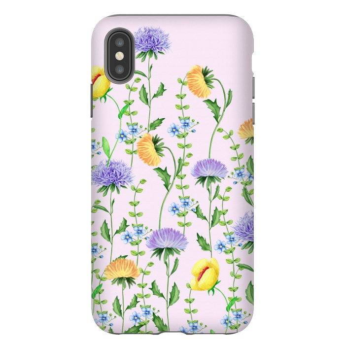 iPhone Xs Max StrongFit Aster Flora by Creativeaxle