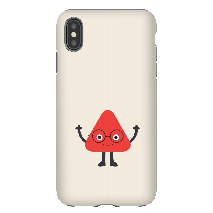iPhone Xs Max StrongFit cartoon scientist by TMSarts